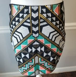 Express | Sequin Mini Skirt